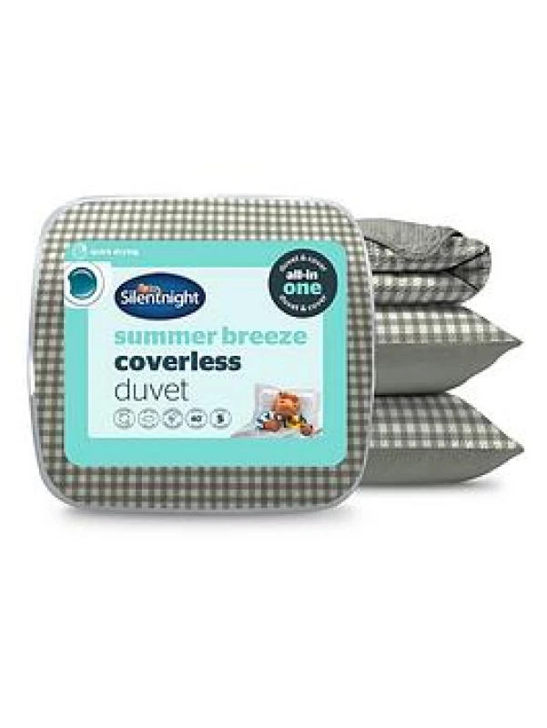 Image of Silentnight Summer Breeze Seersucker Coverless Duvet 2.5 Tog Duvets Single Green 39713290010