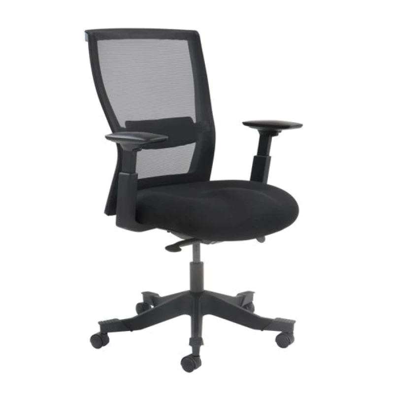 Image of Yasmin Mesh Back Operator Chair With Fabric Seat And Mesh Back