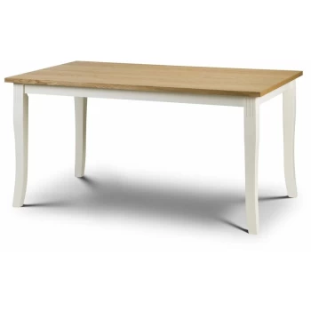 Image of Johanna - OAK/IVORY DINING TABLE