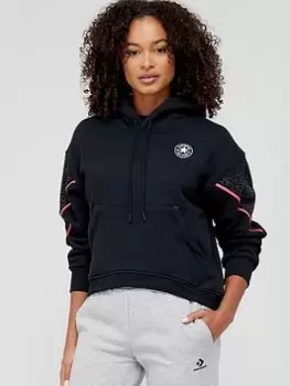 Image of Converse Chuck Anamalier Overhead Hoody, Black, Size XL, Women