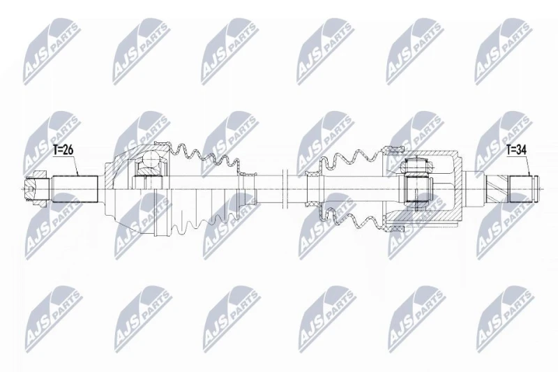 Image of NTY Drive shaft NTY NPW-BM-125