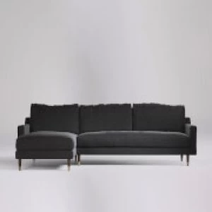 Image of Swoon Reiti Smart Wool Corner Sofa - Left Hand Side - Corner Sofa - Anthracite