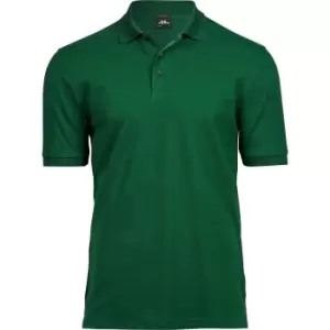 Image of Tee Jays Mens Luxury Stretch Short Sleeve Polo Shirt (L) (Forest Green)