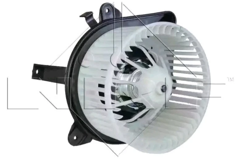 Image of NRF 34022 Blower Motor for left-hand drive vehicles, without integrated regulator Interior Blower (2669)