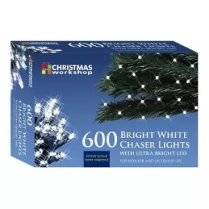 Image of Christmas Workshop White Ultra Bright LED String Chaser Lights - 600 LED