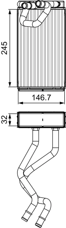 Image of Heater matrix VALEO 811547