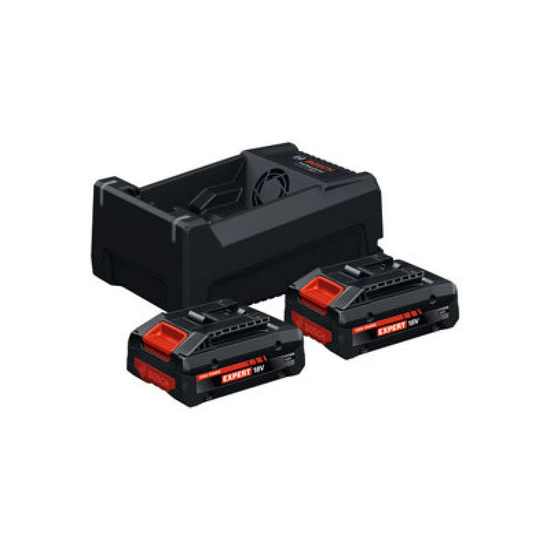Image of Bosch Pro 18V Starter Set 2X Exba18V-40 + Gal 12V/18V-80 Carton Box 1600A0373L