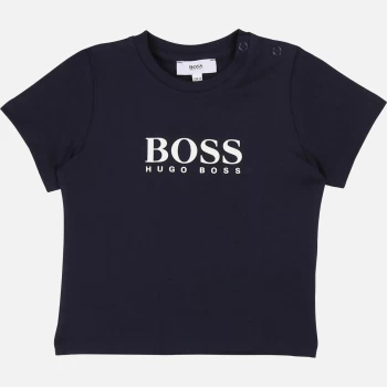 Hugo Boss Short Sleeve Logo T-Shirt Navy Size 9-12 Months Boys