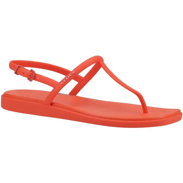 Image of Crocs Womens Miami Lightweight Thong Flip Flops UK Size 4 (EU 36-37) Lava CRC517-LAVA-4