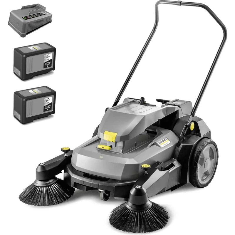 Image of Karcher KM 70/30 C BP 2SB Professional 36v Cordless Push Floor Sweeper KM 70/30 C BP 2SB Batteries: 2 x 7ah Li-ion