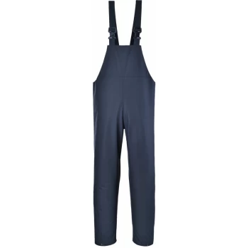 image of Portwest - S453 - Navy Sz L Sealtex Classic Waterproof Bib & Brace Overalls