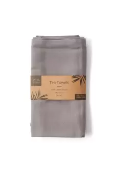 Image of Organic Cotton Tea Towels Herringbone Weave 2 Pack