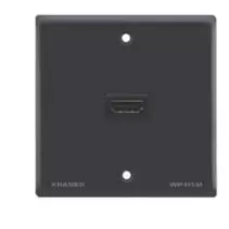 image of Kramer Electronics Passive Wall Plate - HDMI outlet box Black