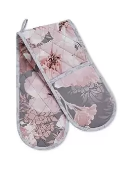 image of Catherine Lansfield Dramatic Floral Double Oven Glove