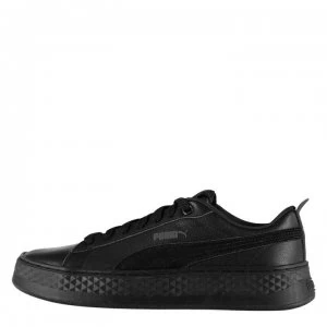 image of Puma Smash Platform Ladies Trainers - Black