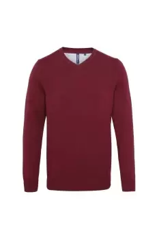 image of Cotton Rich V-Neck Sweater