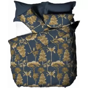 image of Paoletti Arboretum Duvet Cover Set (Double) (Blue)