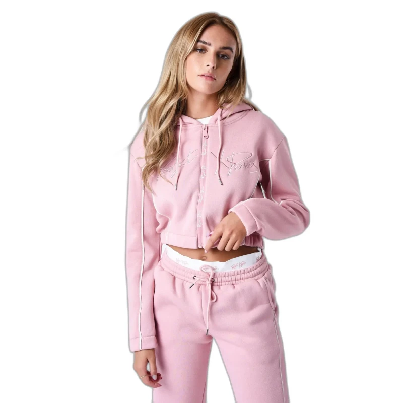 Image of Project X Paris Hoodie zipper with elastic band woman Project X Paris Rose Female L