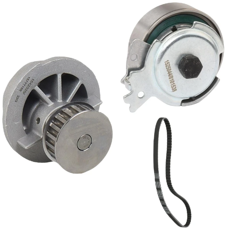Image of RIDEX 3096W0608 Water Pump + Timing Belt Kit with gaskets/seals, Number of Teeth: 111, without screw set Water Pump & Timing Belt Kit (3096)