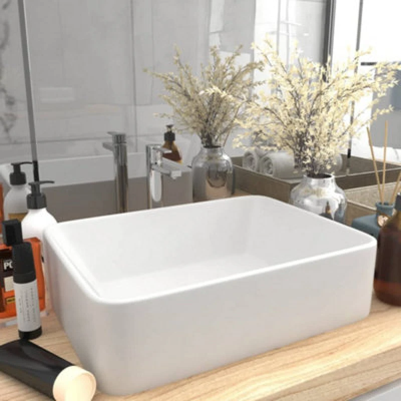 Image of VIDAXL Vidaxl - Luxury Wash Basin Matt White 41x30x12cm Ceramic 8720286037478