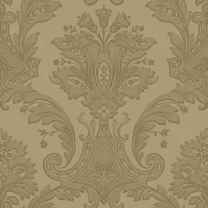 Belgravia Decor Amara Damask Gold Textured Wallpaper