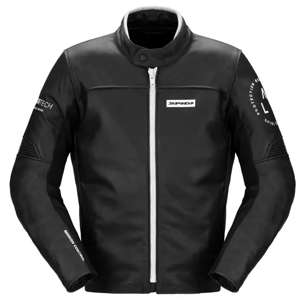 Image of Spidi Genesis Jacket Black White Size 52