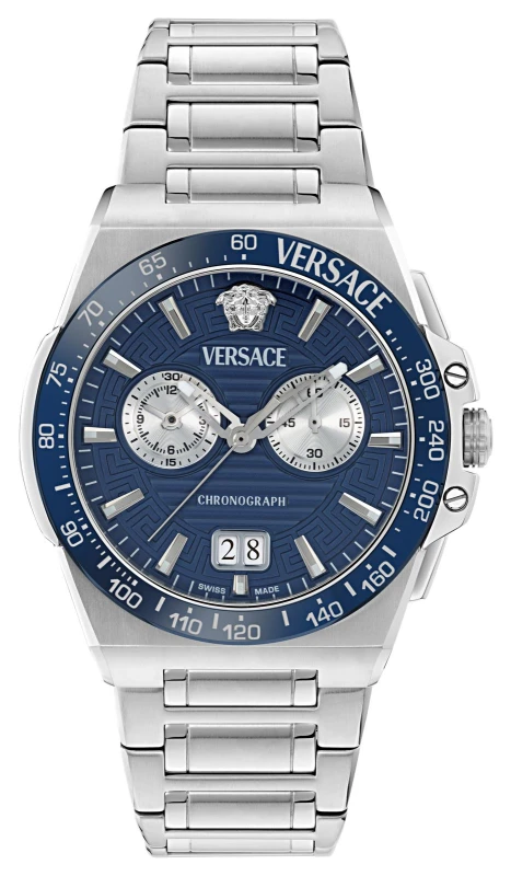 Image of Versace VE5N00326 GRECA REACTION Quartz Chronograph (43mm) Watch