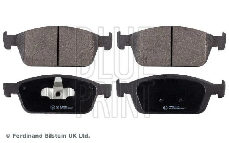 Image of Blue PRINT Brake pad set Blue PRINT ADF124225