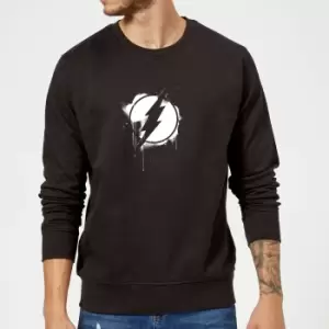 Image of Justice League Graffiti The Flash Sweatshirt - Black - L