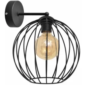 image of Helam Lighting - Helam Mercure Wall Lamp Black 26cm