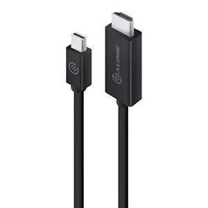 image of ALOGIC Mini DisplayPort to HDMI Cable, Mini DP to HDMI Male to Male, Supports Full HD - 1M