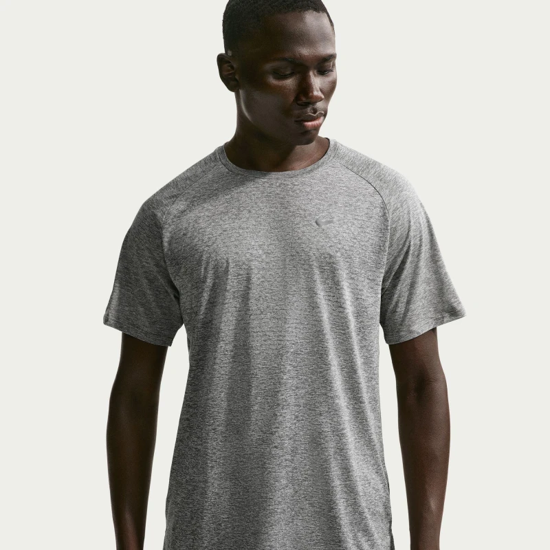 Image of Nike Mens Nike Stride Short Sleeve Performance T-Shirt Smoke Grey male L