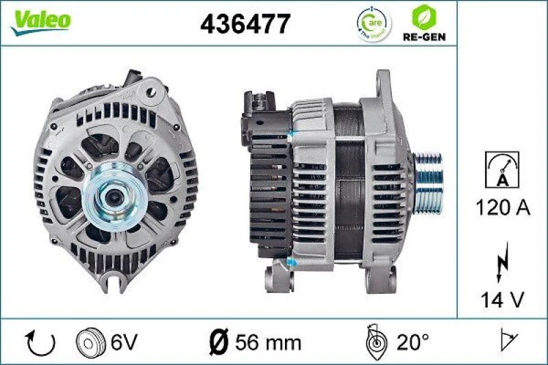 Image of Alternator VALEO 436477