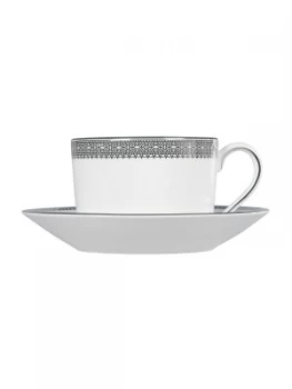 image of Wedgwood Vera Wang Lace Platinum Teacup