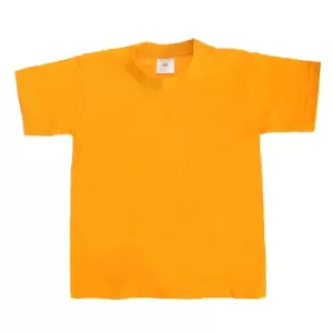 Image of B&C Kids/Childrens Exact 190 Short Sleeved T-Shirt (Pack of 2) (5-6) (Gold)