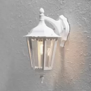 Image of Firenze Outdoor Classic Large Lantern Down Light Matt White, IP43