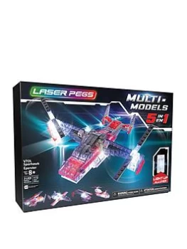 Image of Laser Pegs Multi Models - 5-In-1 Vtol Sparhawk