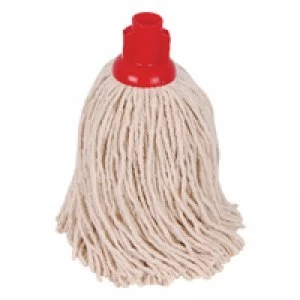 image of 2Work 14oz PY Smooth Socket Mop Red Pack of 10 PJYR1410I