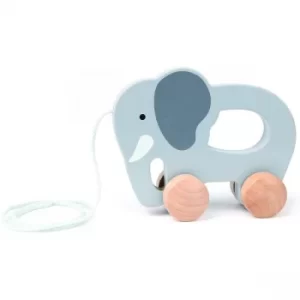 image of Hape Elephant Wooden Pull Along Toy