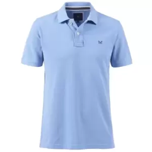 Image of Crew Clothing Mens Classic Pique Polo Shirt Sky XXL