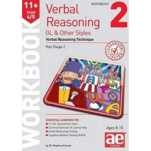 Image of 11+ Verbal Reasoning Year 4/5 GL and Other Styles Workbook 2 Verbal Reasoning Technique Paperback / softback 2019