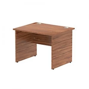 image of Impulse 1000/800 Rectangle Panel End Leg Desk Walnut