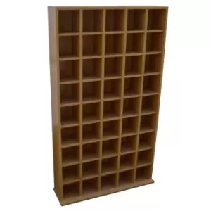 Techstyle Pigeon Hole 585 Cd Media Storage Cubby Shelves Oak