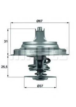 Image of Car TX-25-71D 70808335 by MAHLE Original