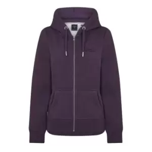 image of Superdry Embroidered Logo Hoodie - Purple