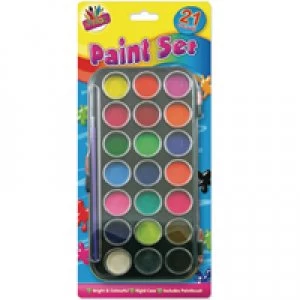 image of Tallon 21-Colour Paint Set Pack of 12 5104