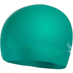 image of Speedo Moulded Silicone Cap Emerald Junior