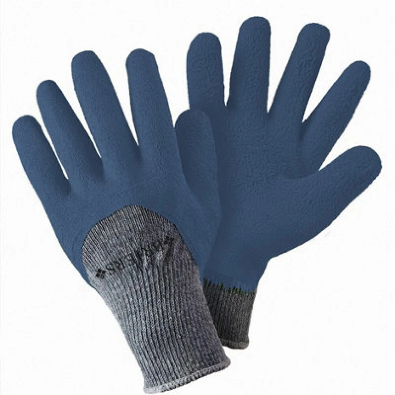 Image of Primrose Twin Pack Thermal Grip Latex Gardening Gloves All Purpose Oxford Blue Medium