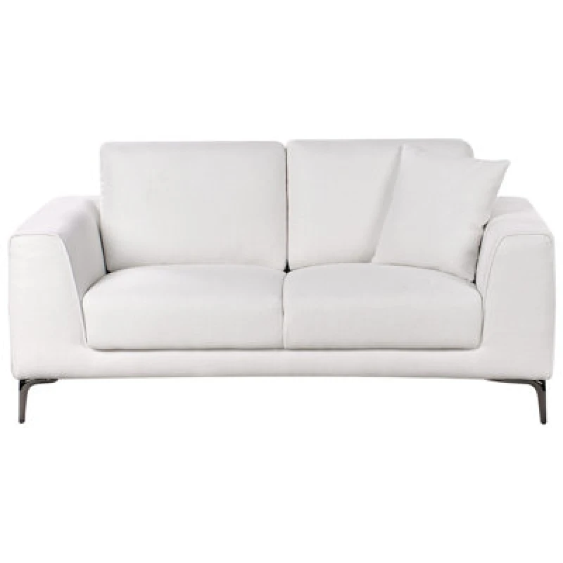 Image of Beliani 2 Seater Reinen Fabric White