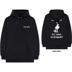 image of The 1975 - ABIIOR Est Dans Instagram Unisex Large Hoodie - Black